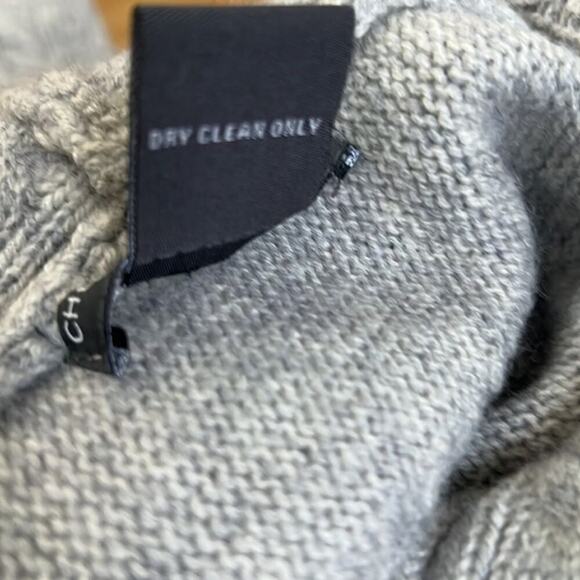 CHELSEA & THEODORE CASHMERE GREY SWEATER SIZE PM - Picture 5 of 5